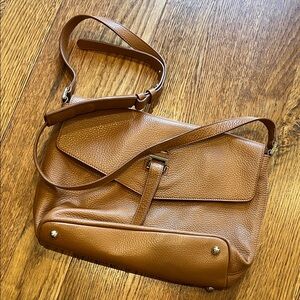 Meli Melo Brown Leather crossbody Bag